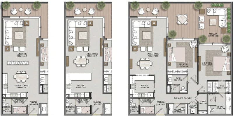 Modern Elegance | Spacious 2BR+M | Spacious Interiors, 11